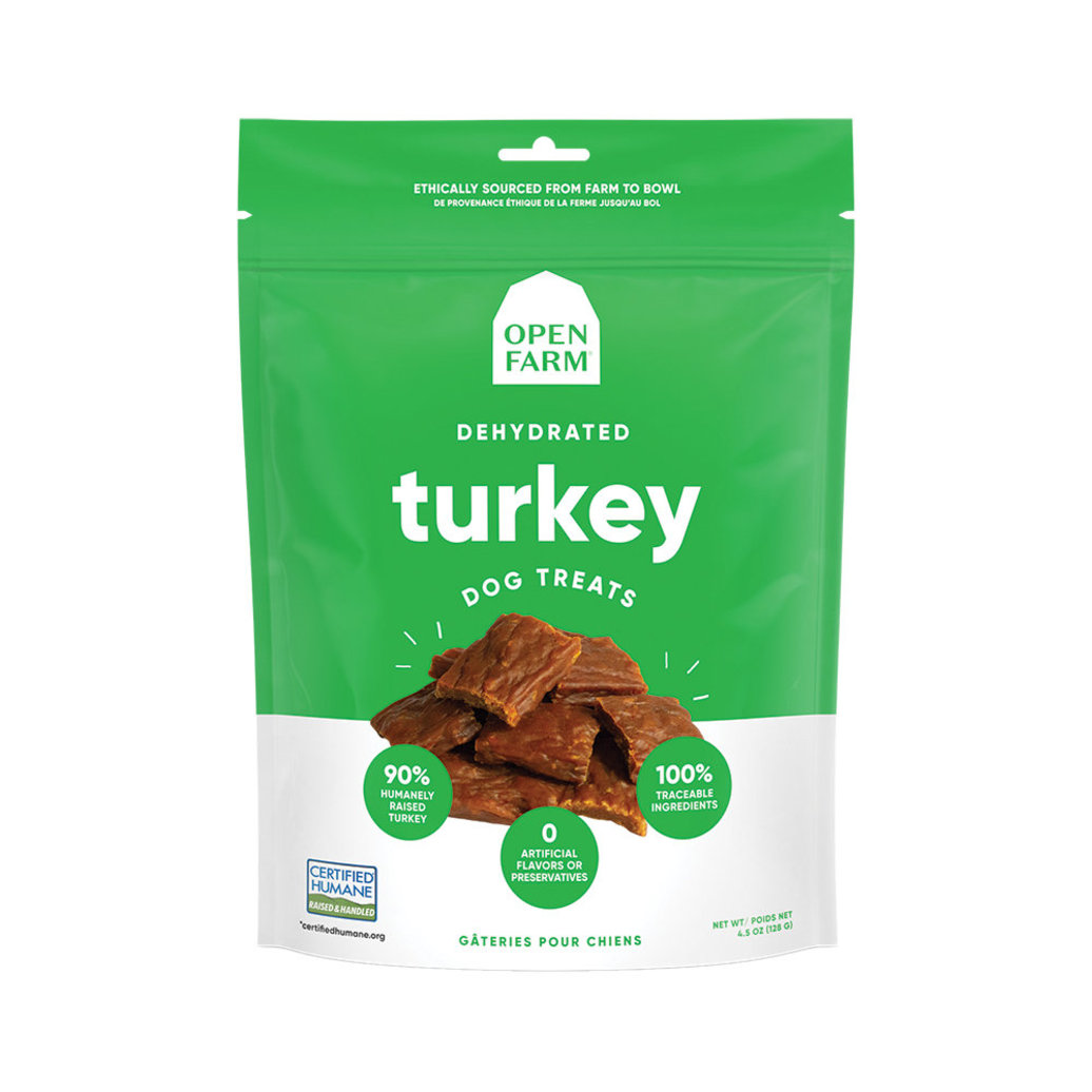View larger image of Open Farm, Treat - Dehydrated Turkey - 128 g - Dog Treat