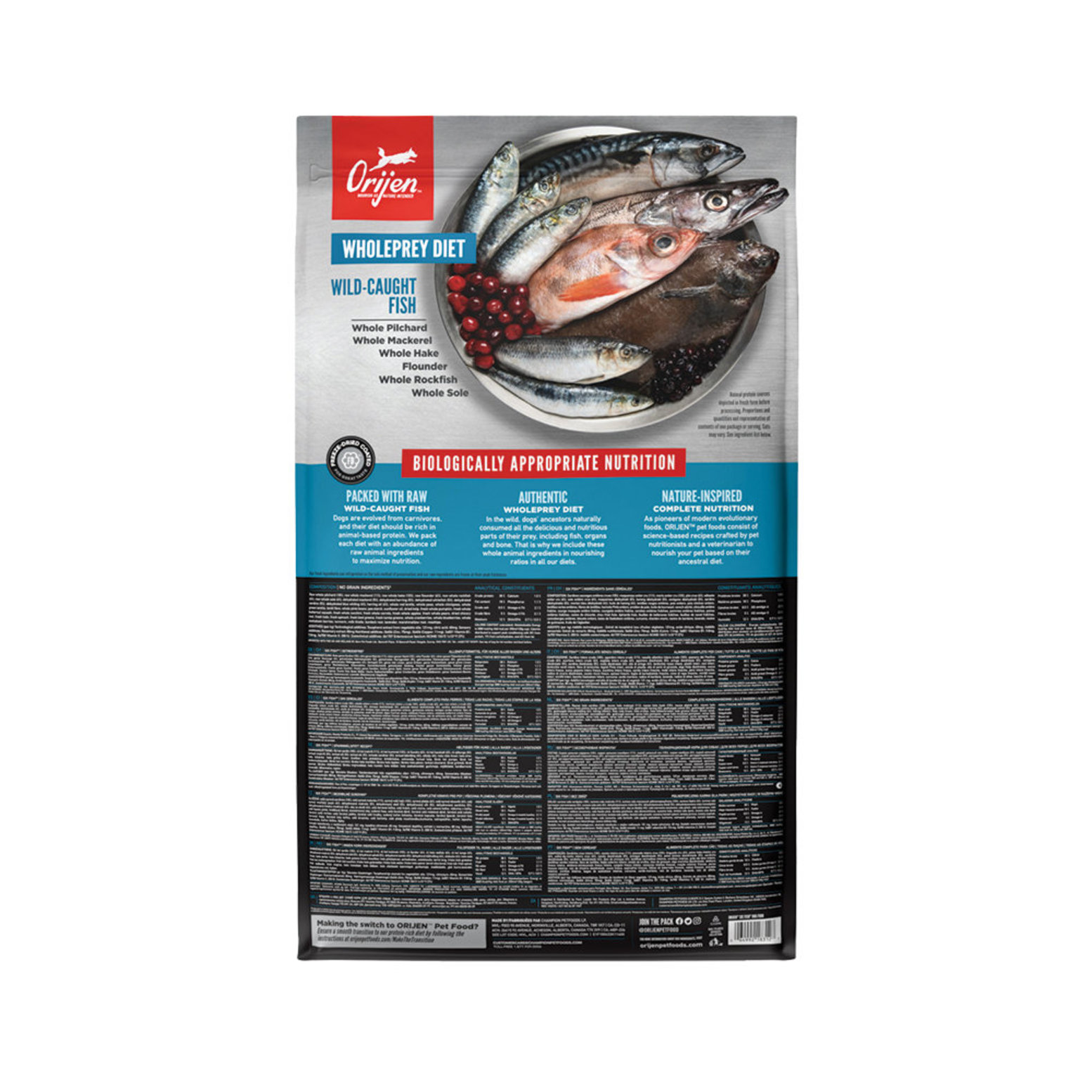 Orijen six fish dog food 11.4 kg hotsell