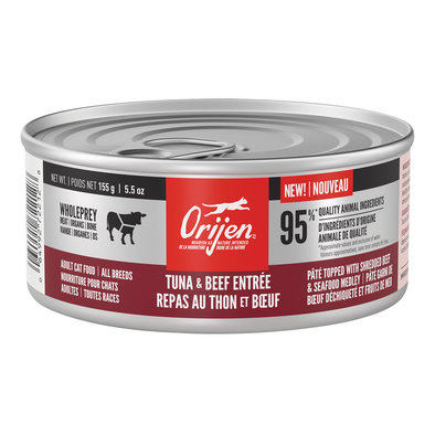 Orijen, Feline Adult - Tuna & Beef Entrée - 155 g - Wet Cat Food