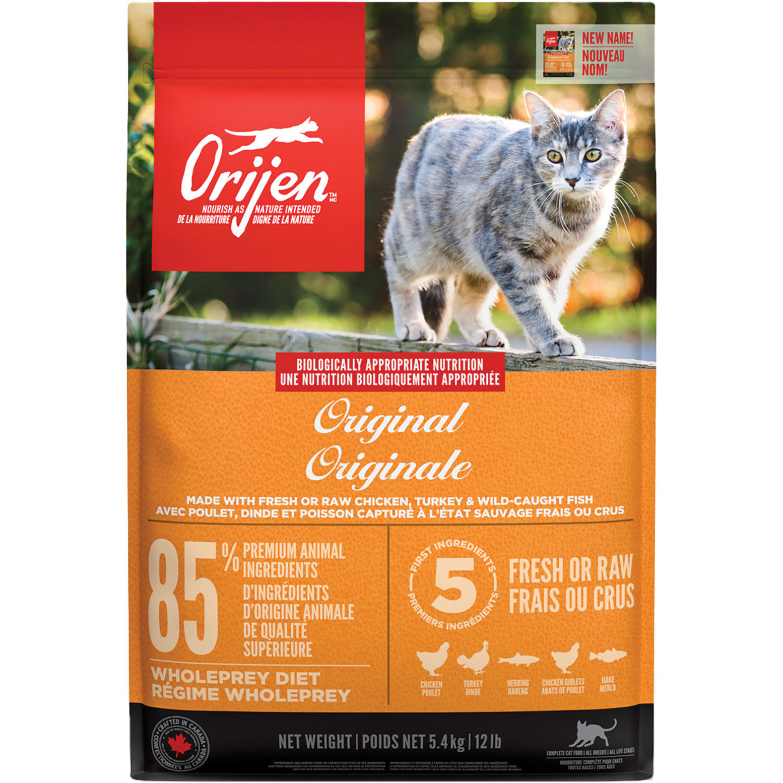 Orijen chicken cat store food