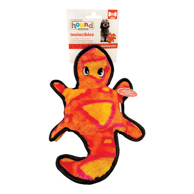 Invincible Gecko, 2 Squeakers - Red/Orange