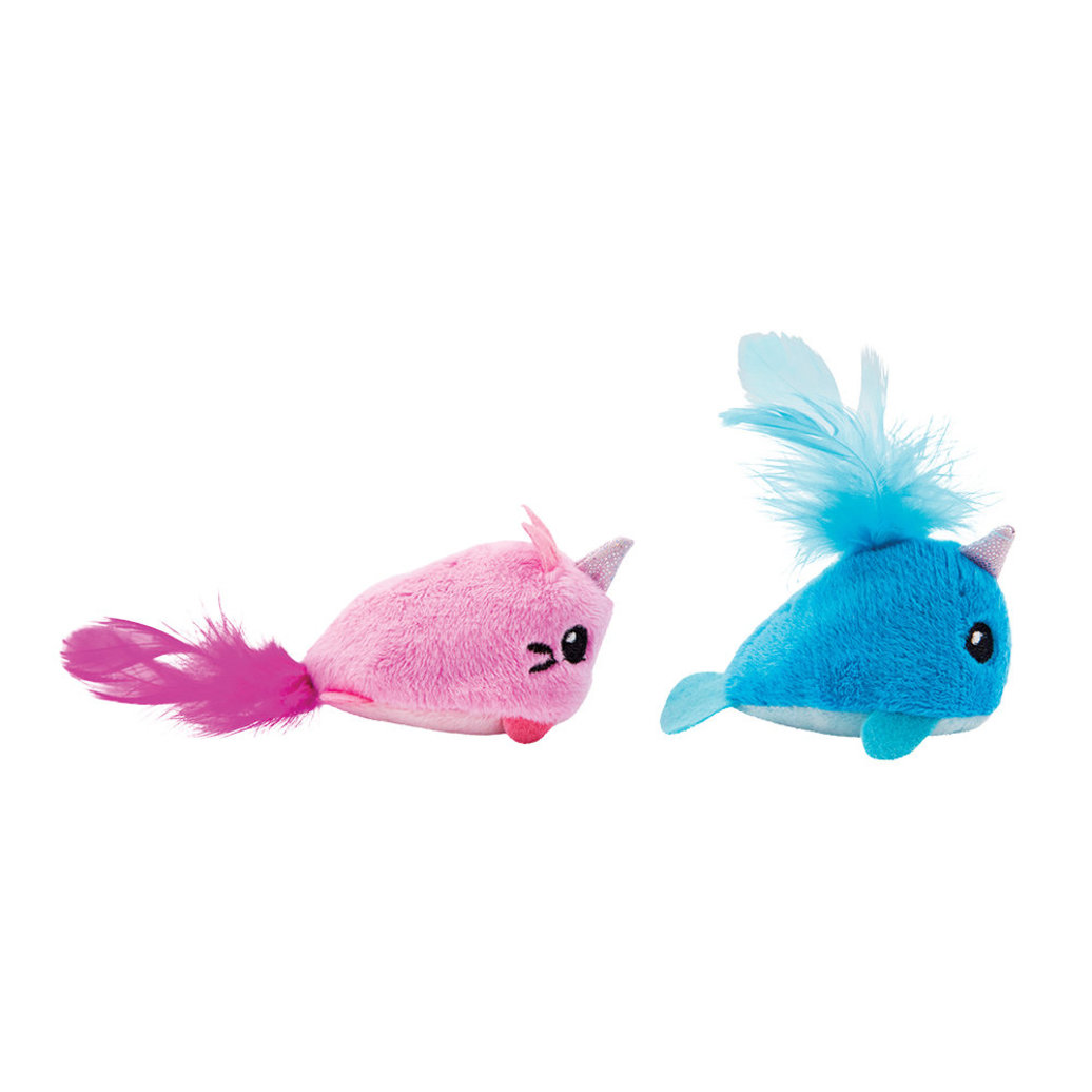 View larger image of PetStages, Unicorn Cat & Narwhal - 2Pk