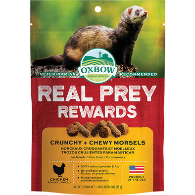 Real Prey Rewards, Ferret Crunchy & Chewy Chicken Treat - 85g