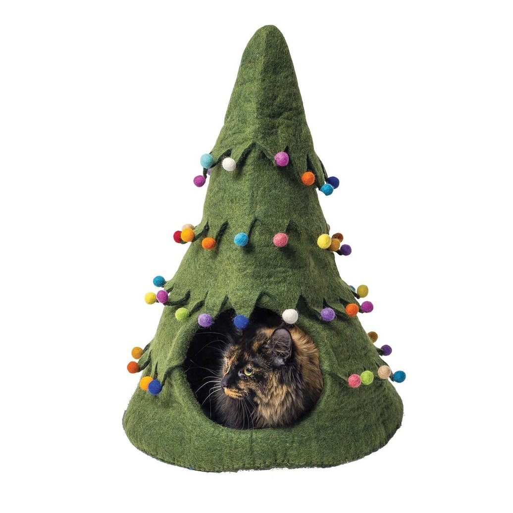 View larger image of Pet Cave - Christmas Tree - Green