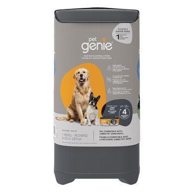 Pet Genie, Dog Waste Disposal System with Jumbo Refill
