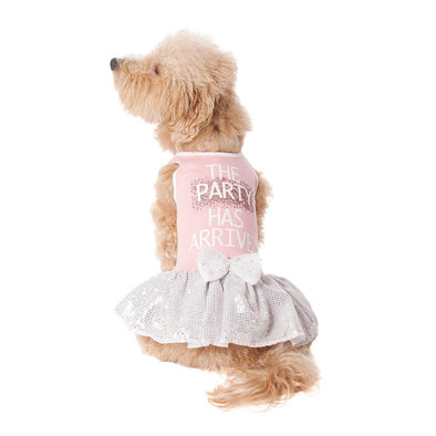 Pet Posse, Party Has Arrived Tutu Dress - Pink