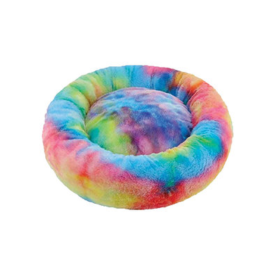 Premium Round Bed - Rainbow Tie Die