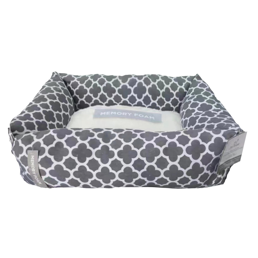 View larger image of Rectangle Memory Foam Bed - Dark Grey- 32 x 24"