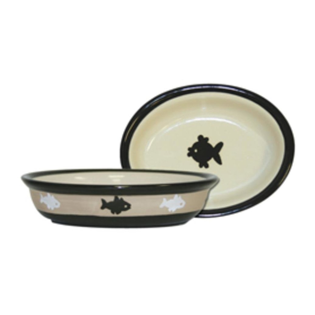 View larger image of City Pets Oval Bowl With Fish - 1 Cp