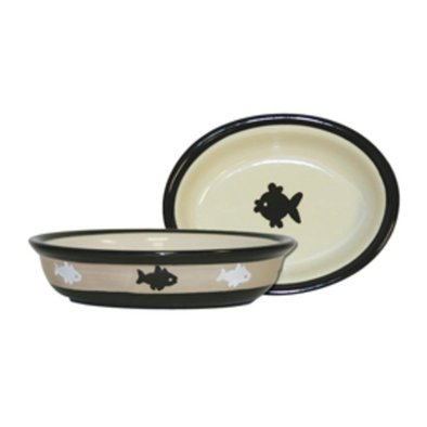 City Pets Oval Bowl With Fish - 1 Cp