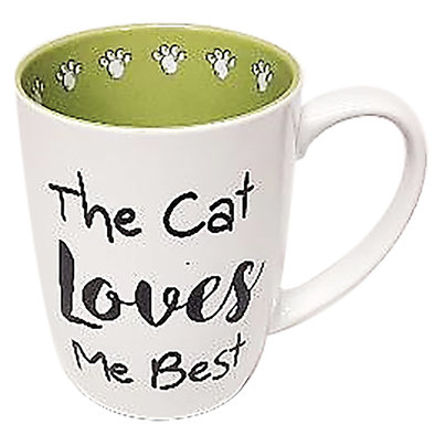 The Cat Loves Me Best Mug - 24 oz