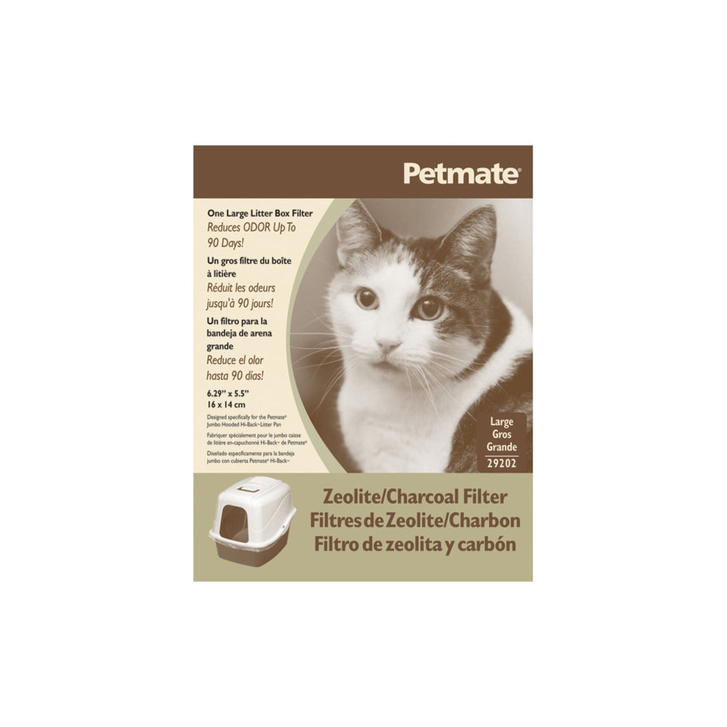 View larger image of Petmate, Litter Pan Filter, Zeolite/Charcoal - Large (6.3x5.5")