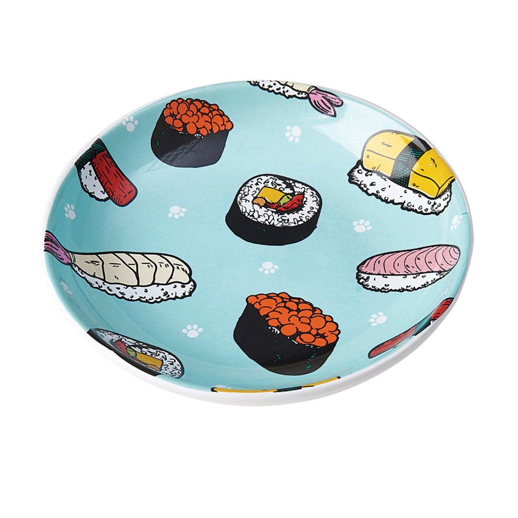 View larger image of PetRageous, Sushi Time Saucer - Blue - 2.5 oz