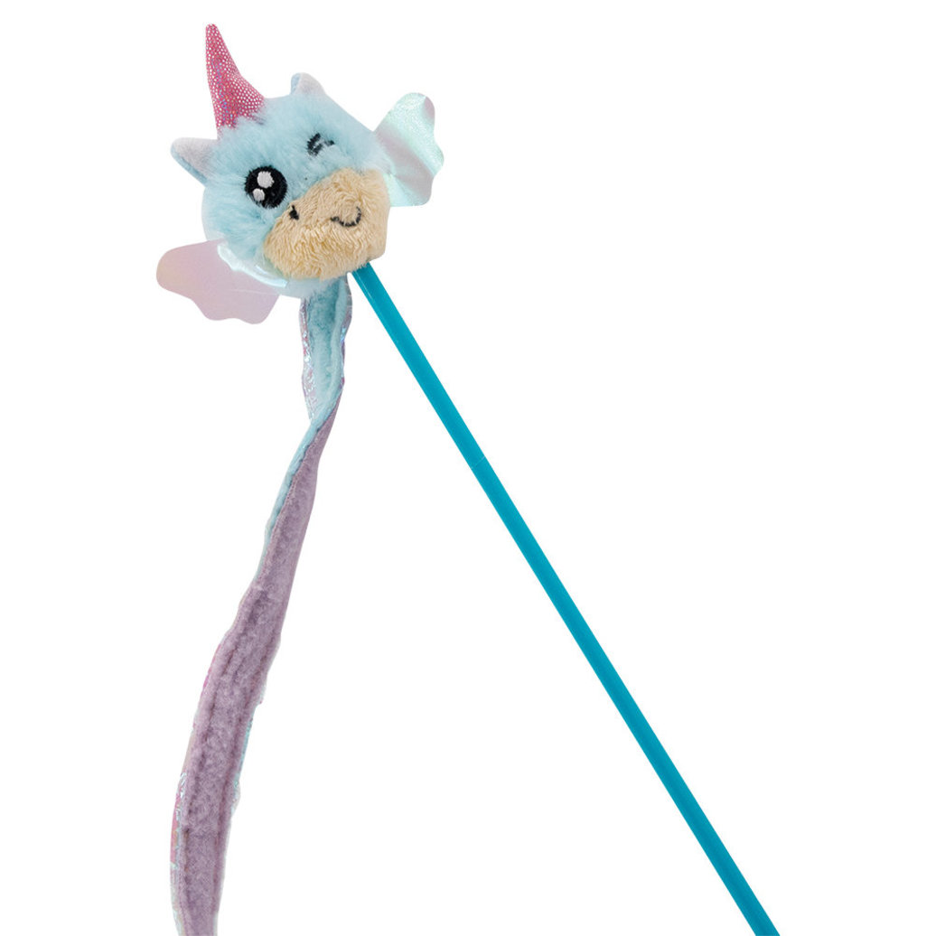 View larger image of PetStages, Unicorn Lure Teaser Wand - Blue