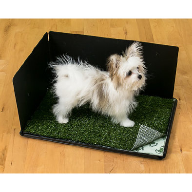 Pooch Pad, Potty - Connectable Tray/Pad w/ Turf & Hike Shield