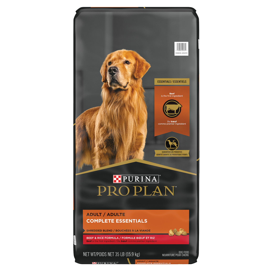 View larger image of Purina Pro Plan Complete Essentials Adult, Shredded Blend, Beef & Rice Dry Dog Food 15.9kg