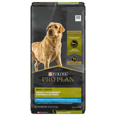 Purina Pro Plan Weight Management Adult, Large Breed Dry Dog Food 15.4kg