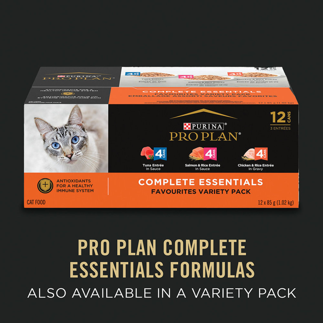 View larger image of Pro Plan Wet Cat Complete Essentials Grain Free Turkey & Vegetable Entrée 156g