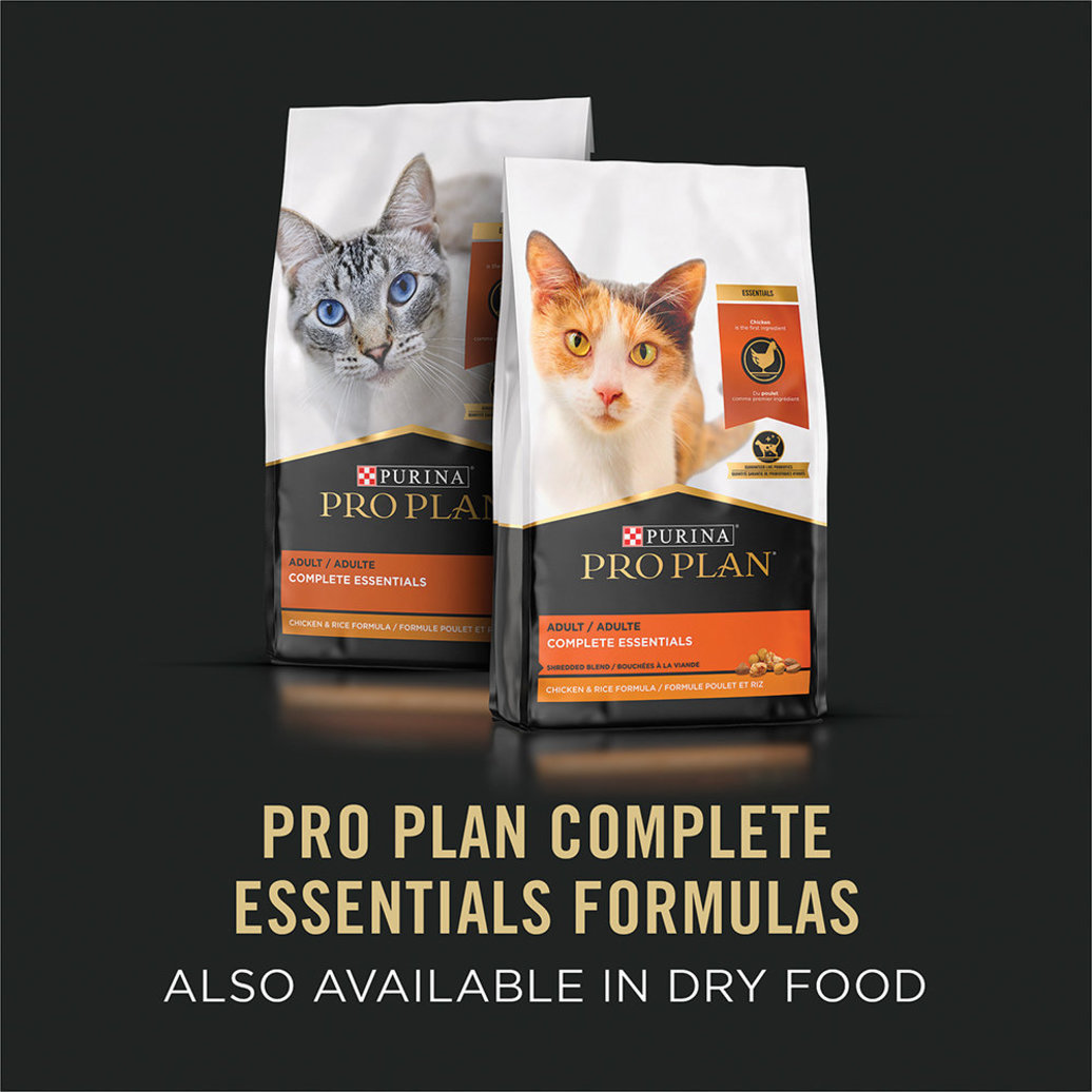 View larger image of Purina Pro Plan Complete Essentials Chicken & Rice Entrée in Gravy Adult Wet Cat Food 156g