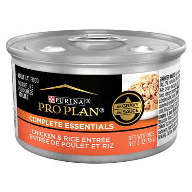 Purina Pro Plan Complete Essentials Chicken & Rice Entrée in Gravy Adult Wet Cat Food 85g