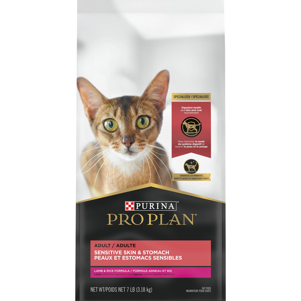 View larger image of Purina Pro Plan Specialized Sensitive Skin & Stomach Adult, Lamb & Rice Dry Cat Food Formula 3.18kg