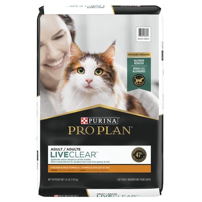 Pro Plan, Feline Adult - Live Clear - Chicken & Rice