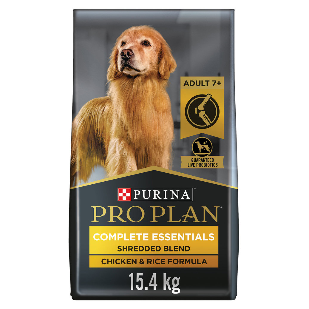 View larger image of Purina Pro Plan Complete Essentials Shredded Blend Adult, Chicken & Rice Dry Dog Food 15.4kg