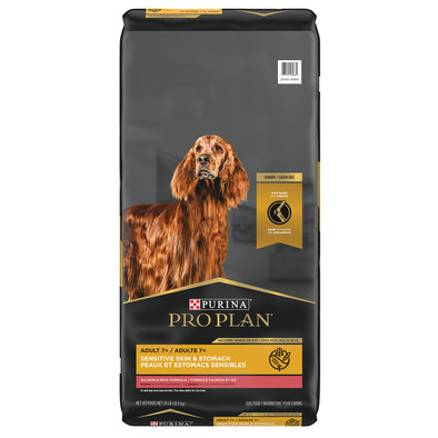 Pro Plan, Senior, Sensitive Skin & Stomach Slmn&Rice-10.9kg - Dry Dog Food