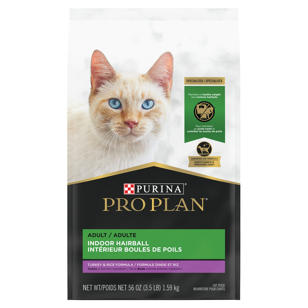 View larger image of Pro Plan, Specialized Indoor Hairball - Turkey & Rice - 1.59 kg - Dry Cat Food
