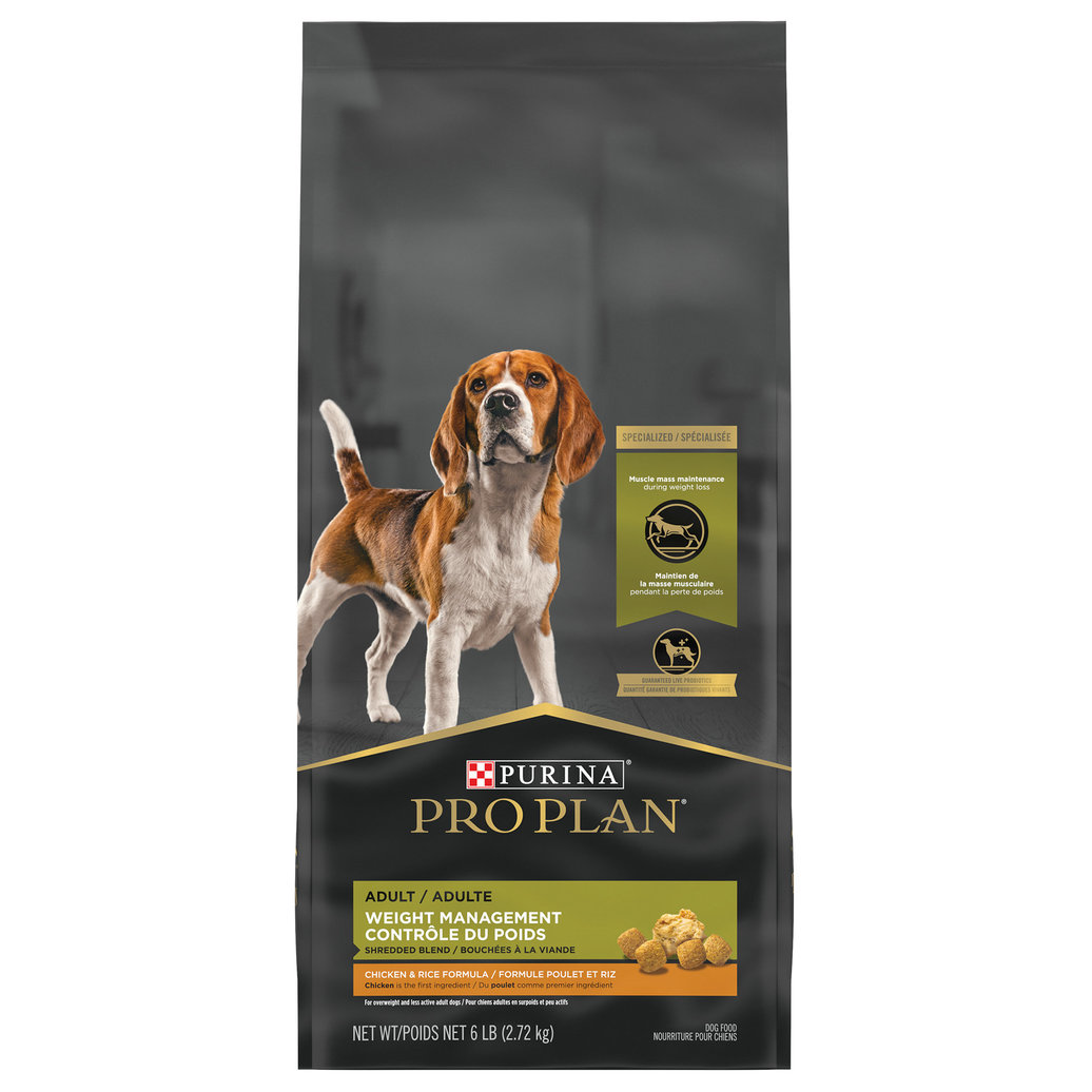 View larger image of Pro Plan, Specialized Shredded Blend Weigh Management - Chicken & Rice - 2.72 kg - Dry Dog Food
