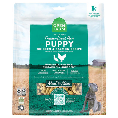 Puppy - Freeze-Dried Morsels - Chicken & Salmon Recipe- 383 g - Freeze-Dried Dog Food