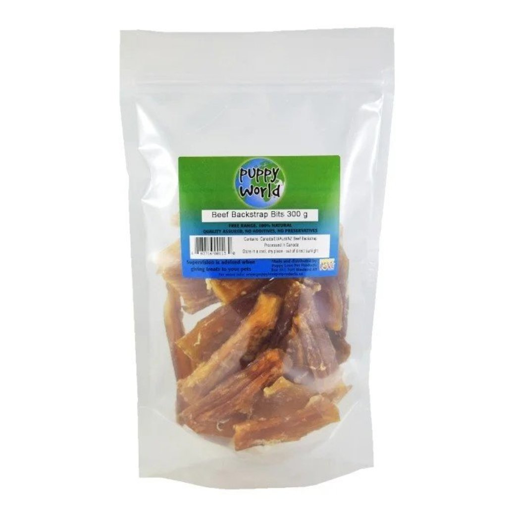 View larger image of Puppy Love, Puppy World, Beef Backstrap Bits - 300 g
