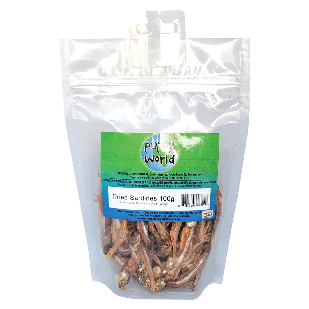 View larger image of Puppy Love, Puppy World, Dried Sardines - 100 g