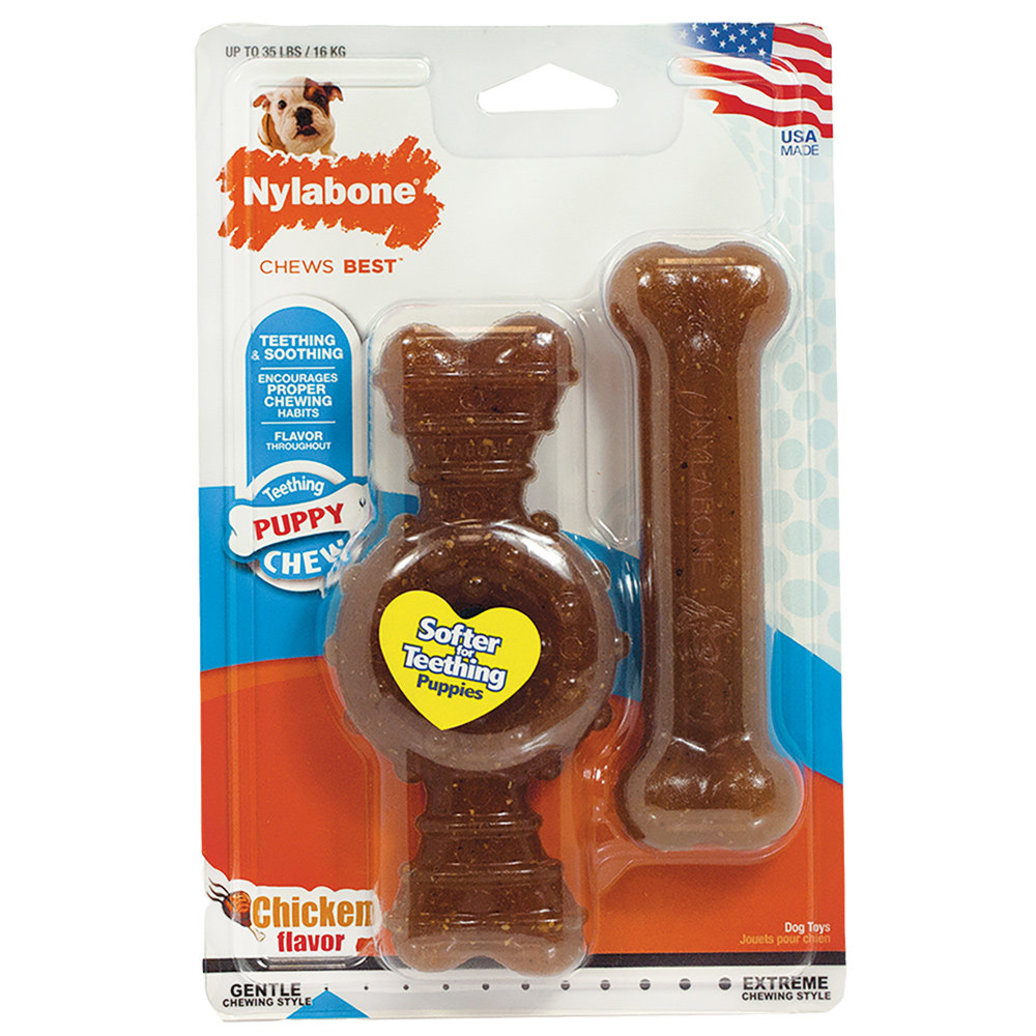 View larger image of Puppy Ring Bone & Puppy Chew - Wolf - 2 Pk