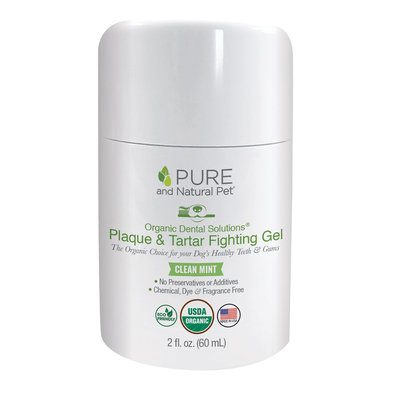 Pure and Natural Pet, Organic Dental Solutions Plaque & Tartar Fighting Gel - 2 oz