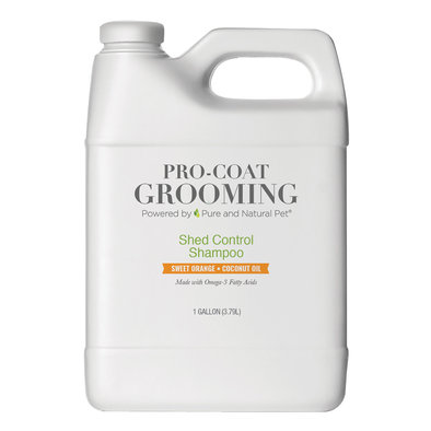 Pure and Natural Pet, Pro-Coat, Shed Control Shampoo - Sweet Orange & Coconut Oil - 1 Gallon
