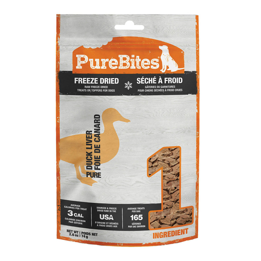 View larger image of PureBites, Mid Size Dog Treats, Duck - 74 g
