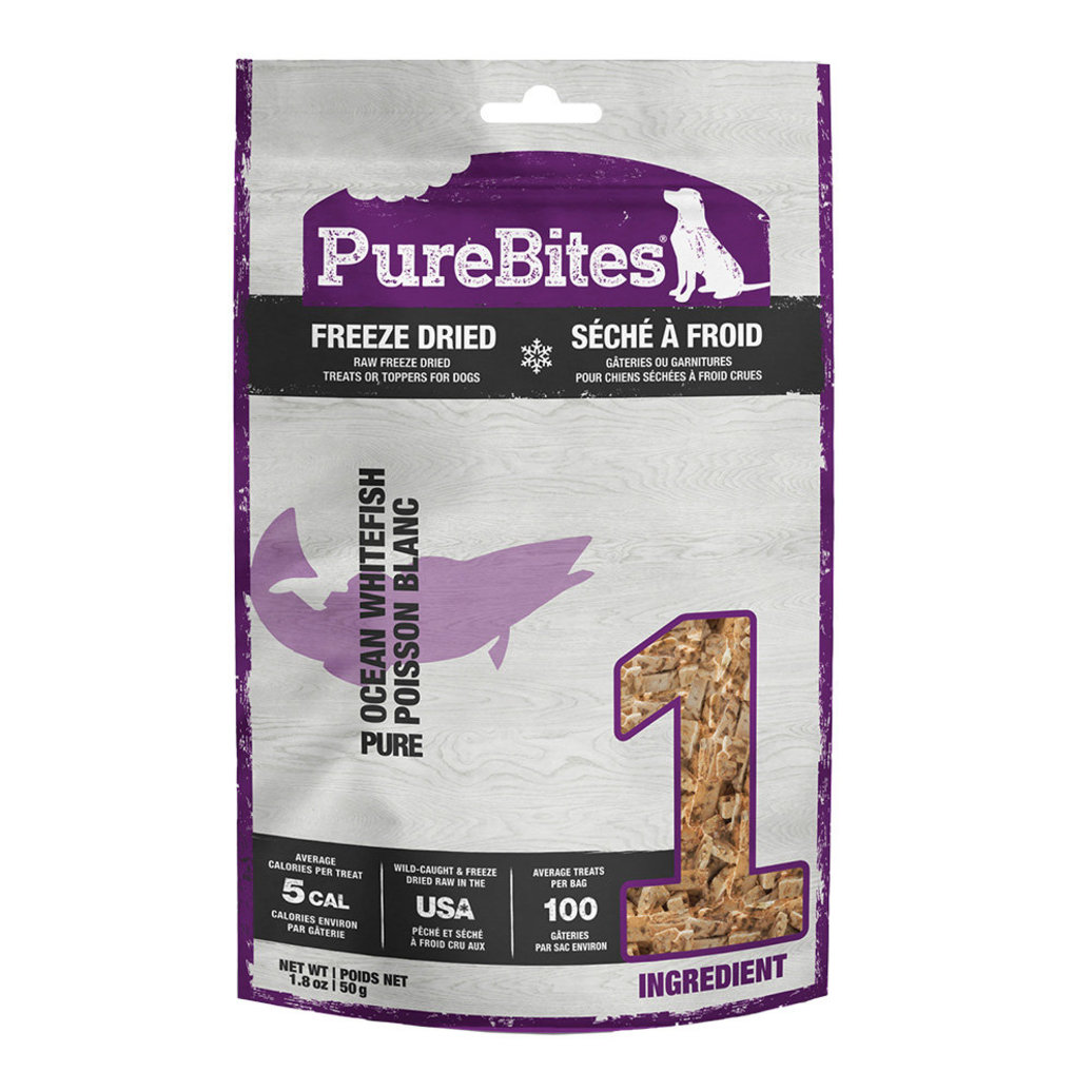 View larger image of PureBites, Mid Size Dog Treats, Ocean Whitefish - 50 g