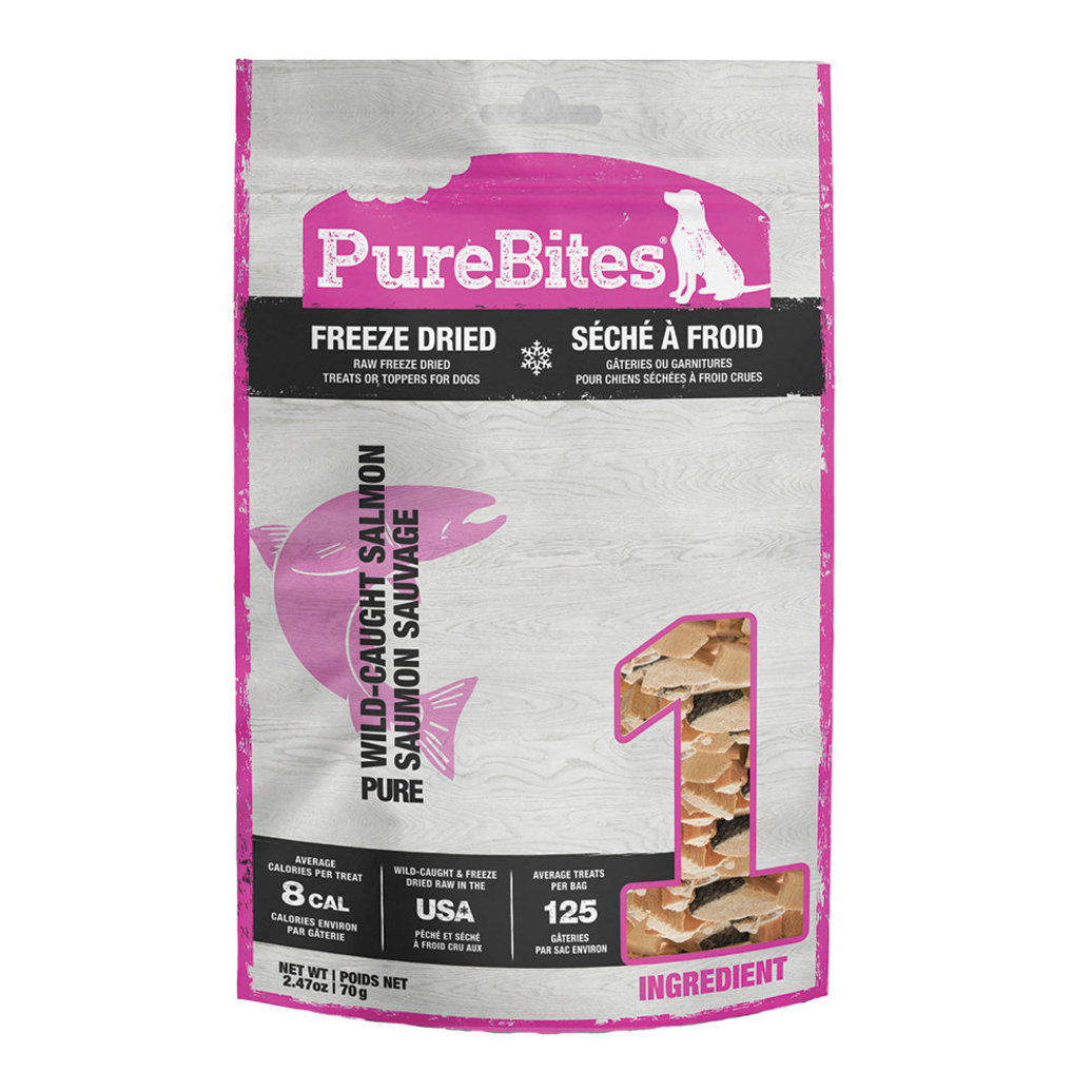 View larger image of PureBites, Mid Size - Salmon - 70g - Freeze Dried Dog Treat