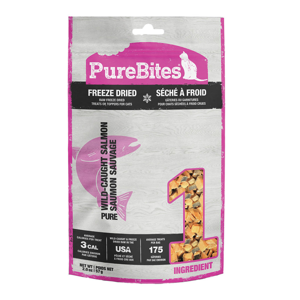View larger image of PureBites, Super Value Size Cat Treats - Salmon - 57 g - Freeze Dried Cat Treat