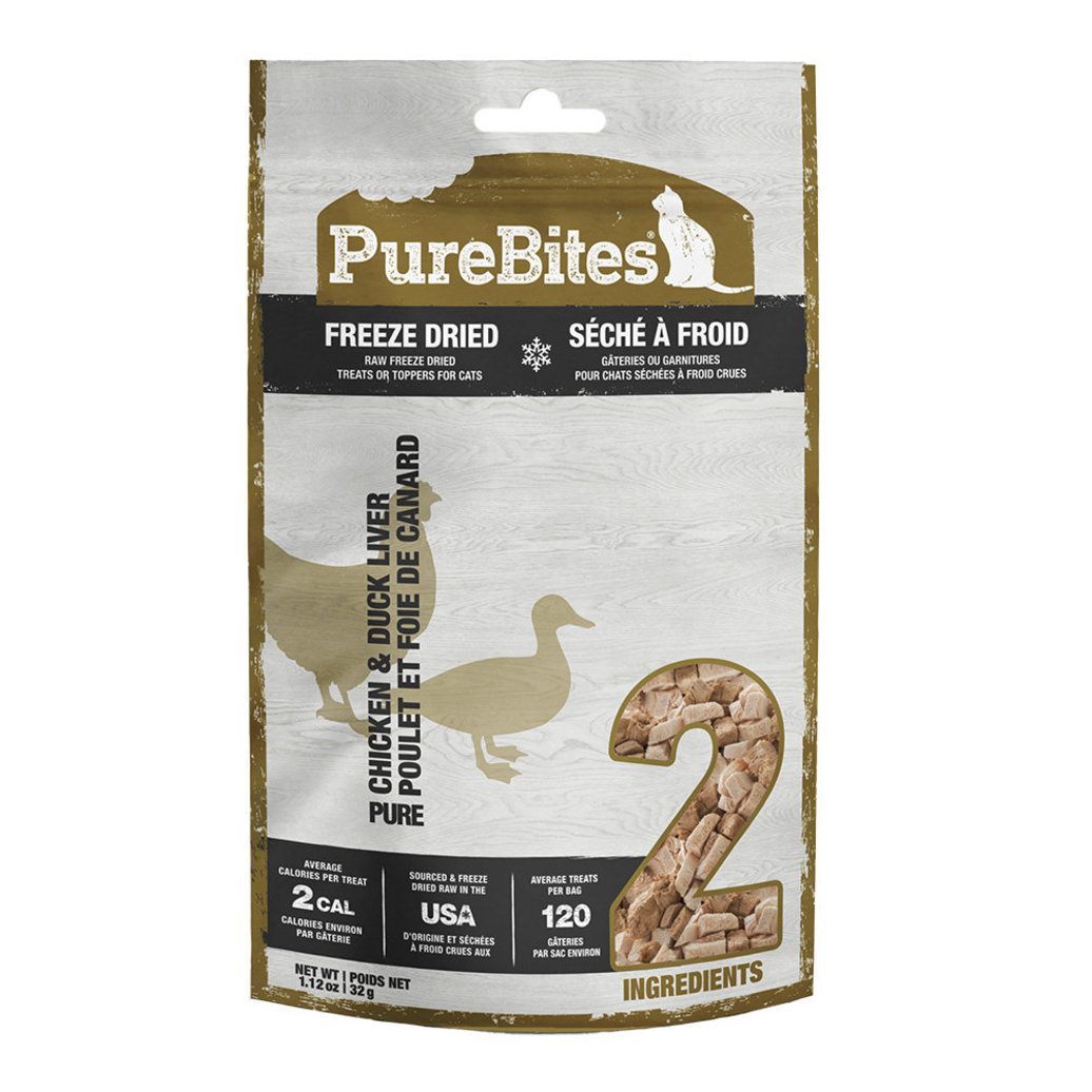 View larger image of PureBites, Value Size Cat Treats - Chkn Breast & Duck - 32 g - Freeze Dried Cat Treat