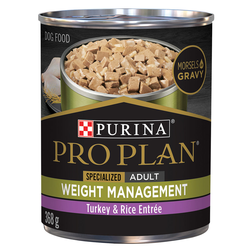 View larger image of Pro Plan Dog, Can, Specialized Weight Management Turkey & Vegetable 368g