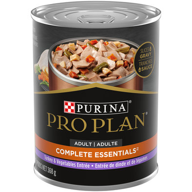 Pro Plan Dog, Can, Complete Essentials Turkey & Vegetable Entrée 368g