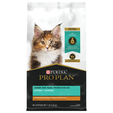 Purina Pro Plan Development Under One Year Kitten, Chicken & Rice Formula Dry Cat Food