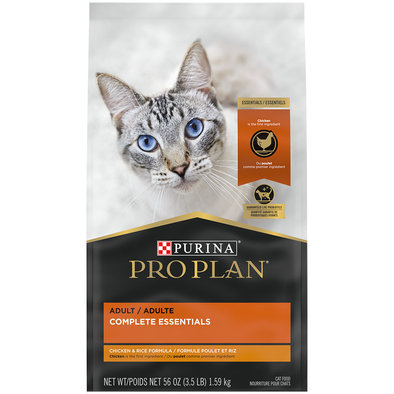 Purina Pro Plan Feline Essentials Adult, Chicken & Rice Dry Cat Food Formula