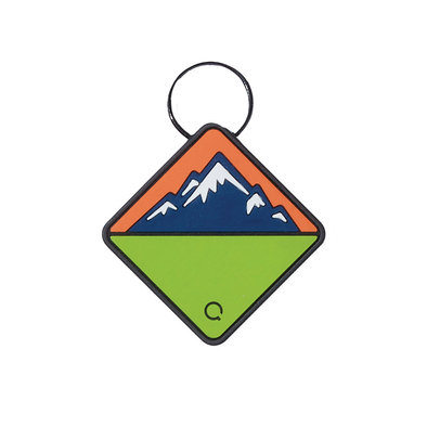 TraQ Mountain Silicone ID Tag - Neon