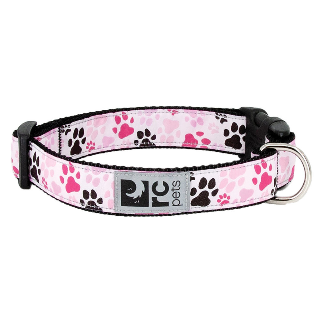 View larger image of RC Pets, Clip Collar - Pitter Patter Pink - 1" Width