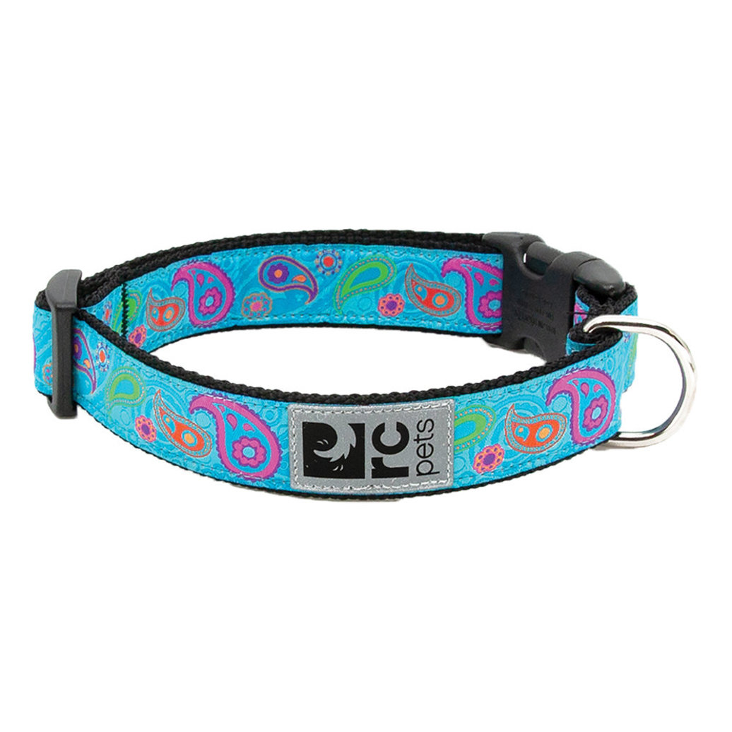 View larger image of Clip Collar - Tropical Paisley - 3/4" Width - Small