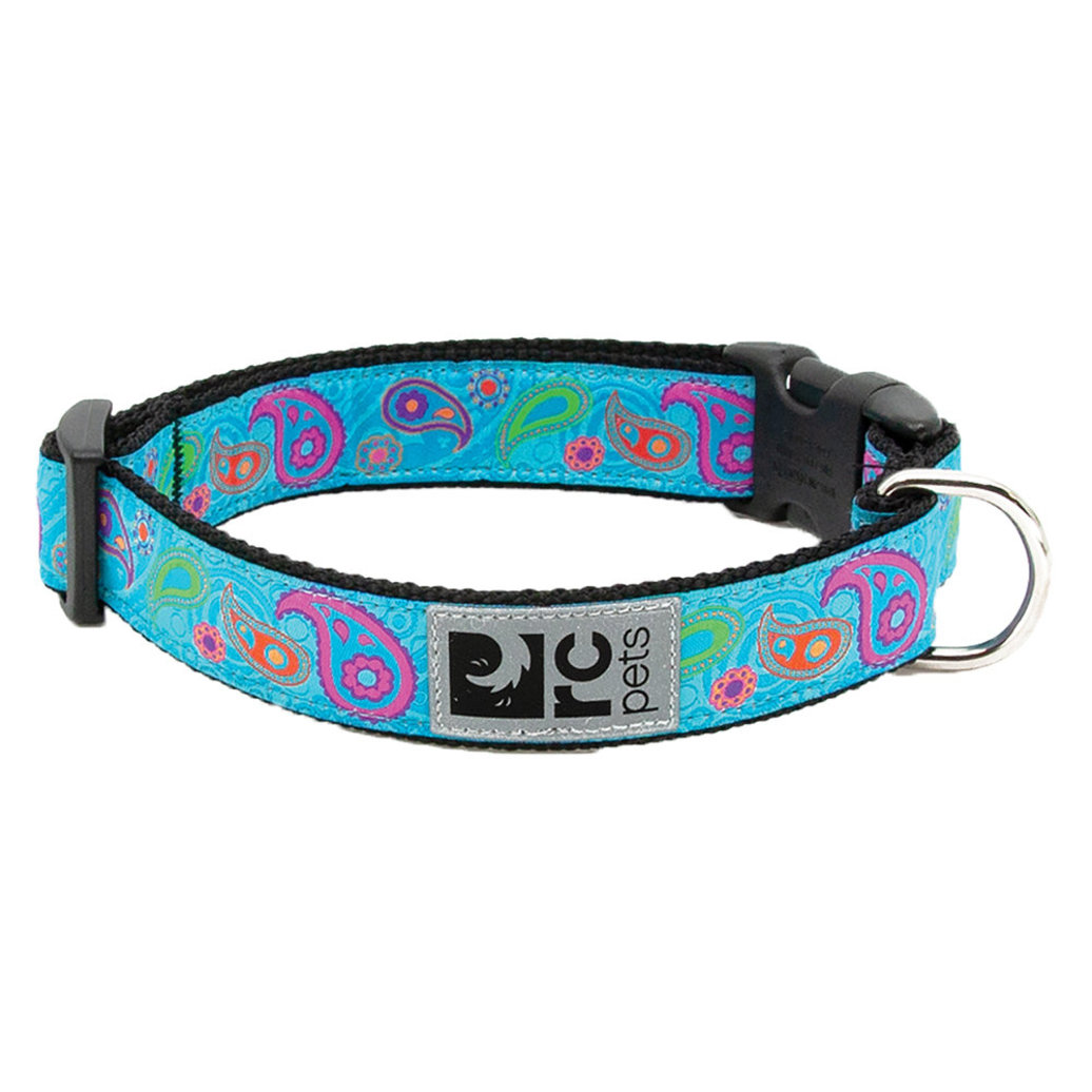 View larger image of Clip Collar - Tropical Paisley - 5/8" Width - X-Small