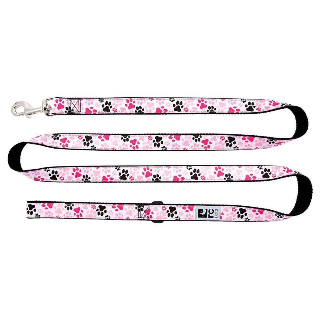 View larger image of Leash - Pitter Patter Pink - 1" Width - 6'